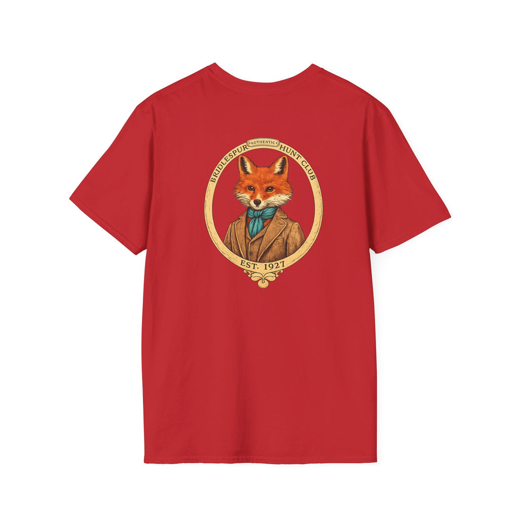 Fox Crest T-Shirt — Vintage Gentleman Fox Back Print