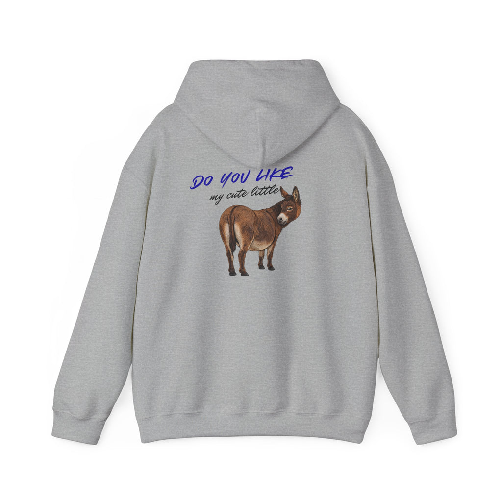 Hoodie — 'Do You Like My Cute Little?' Donkey Graphic Pullover