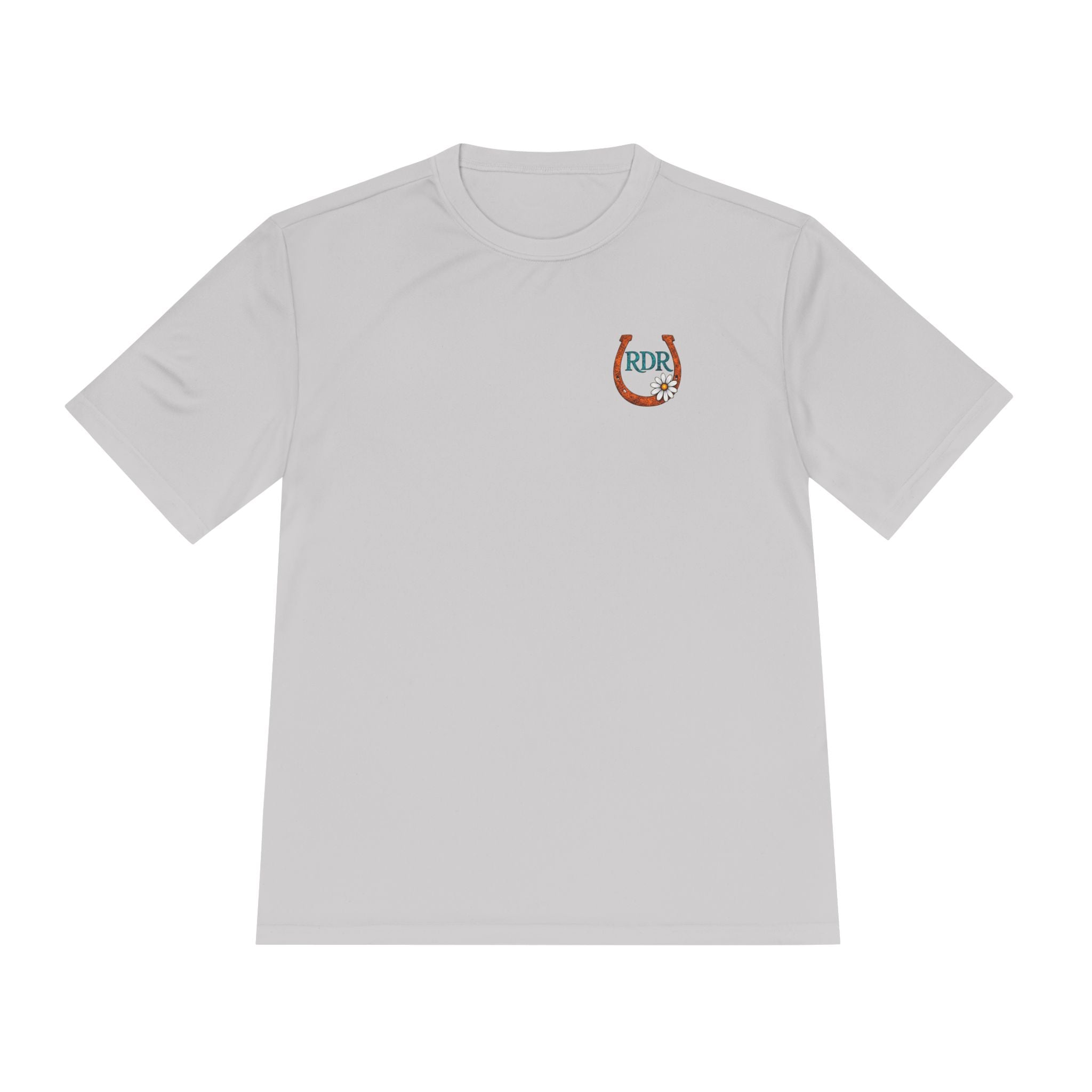 Moisture‑Wicking Shirt- RDR logo front & Rusty Daisy Ranch logo on back