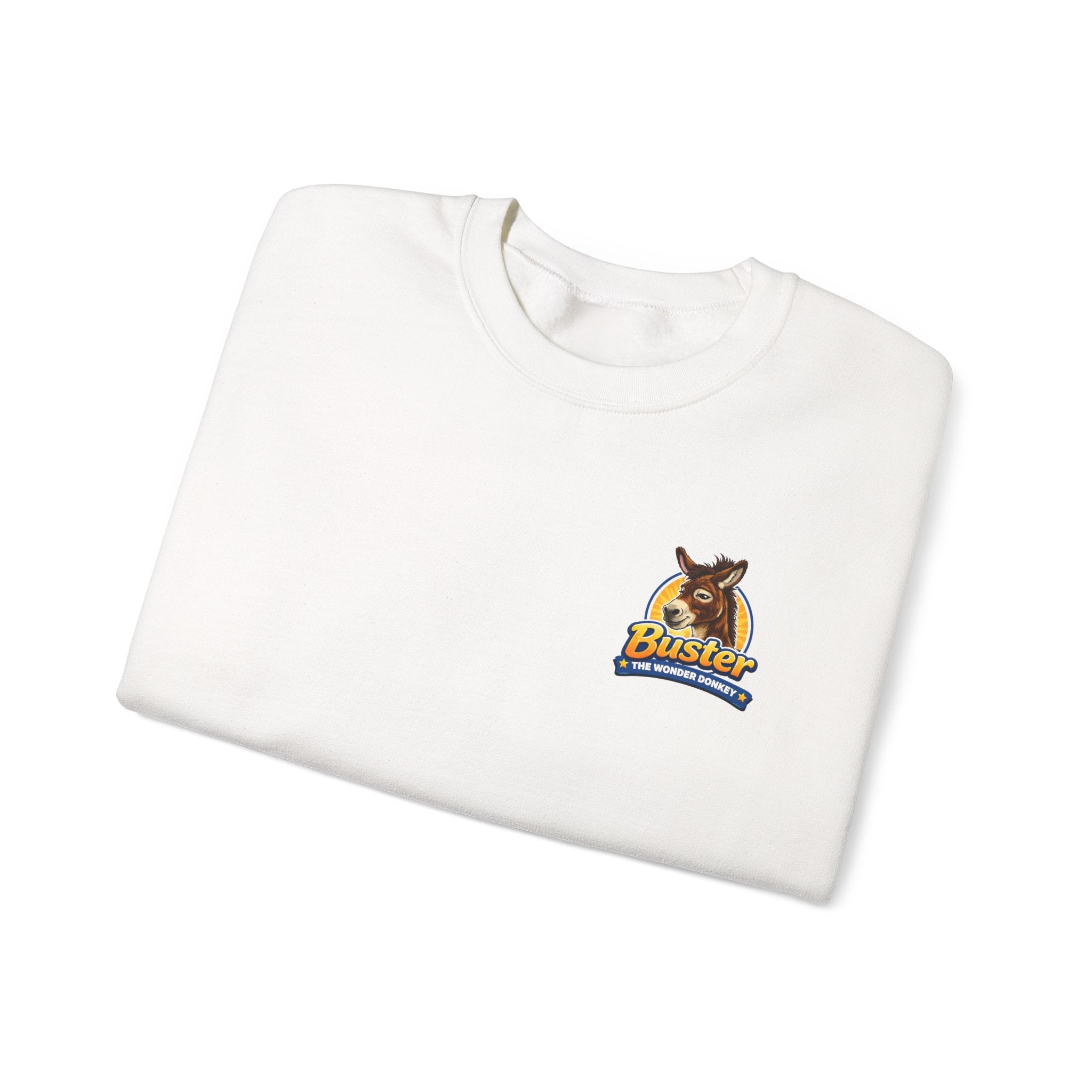 Buster the wonder donkey Logo Crewneck Sweatshirt