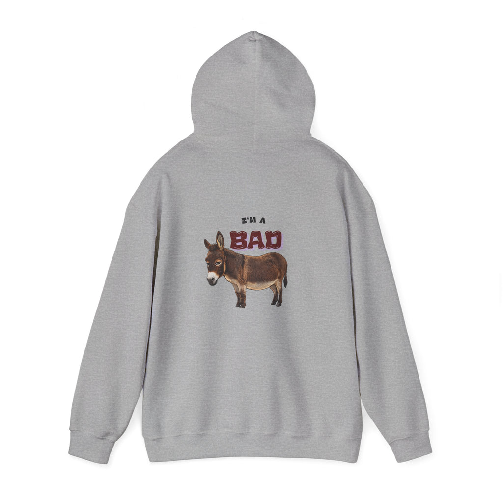 Bad Donkey Hoodie — Cute Donkey Graphic Pullover