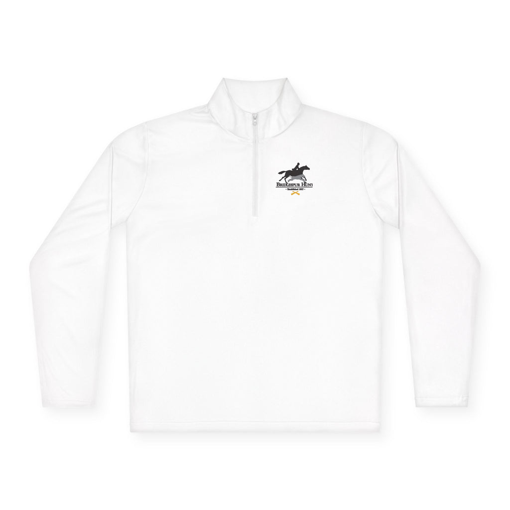 Unisex Quarter-Zip Pullover with Bridlespur logo