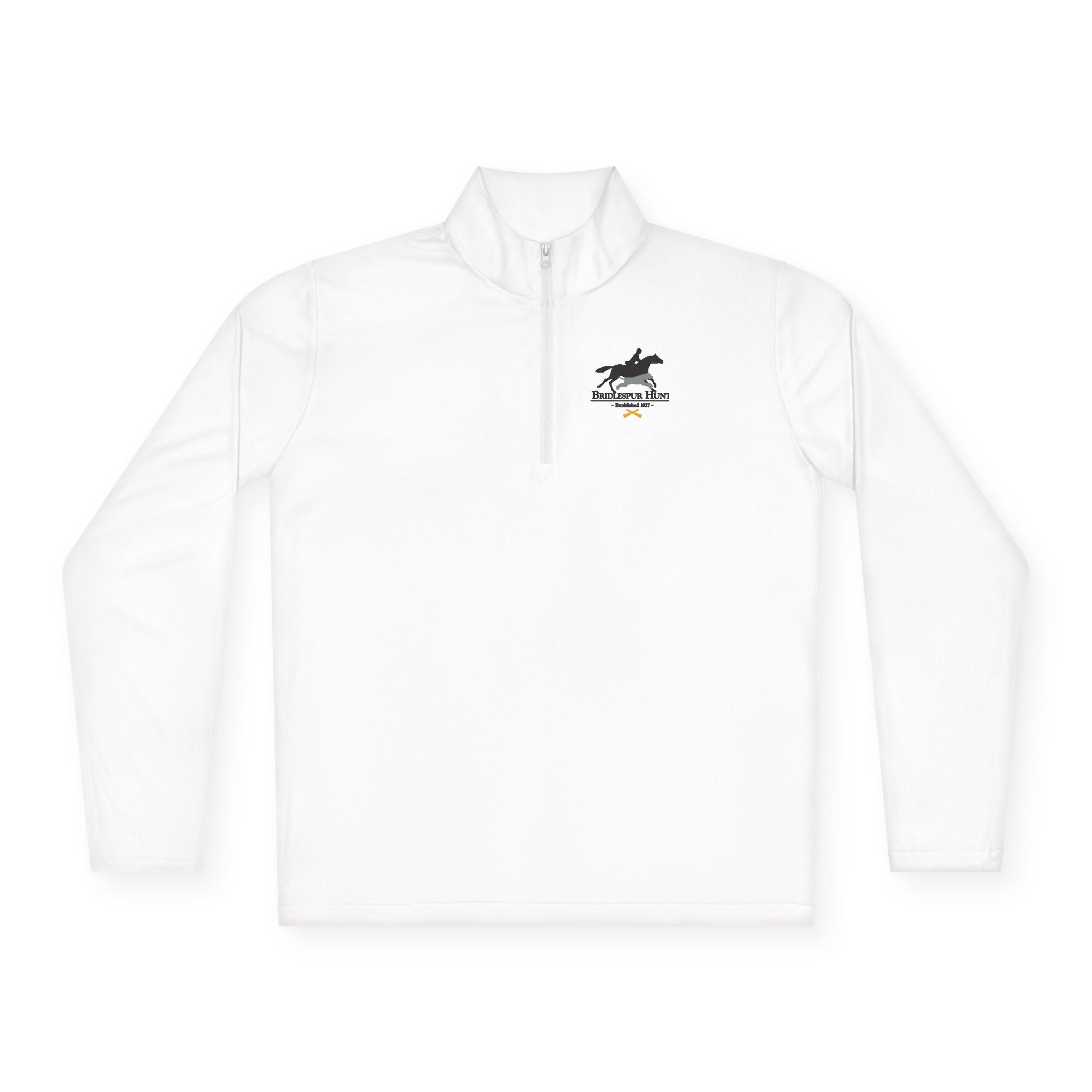 Unisex Quarter-Zip Pullover with Bridlespur logo