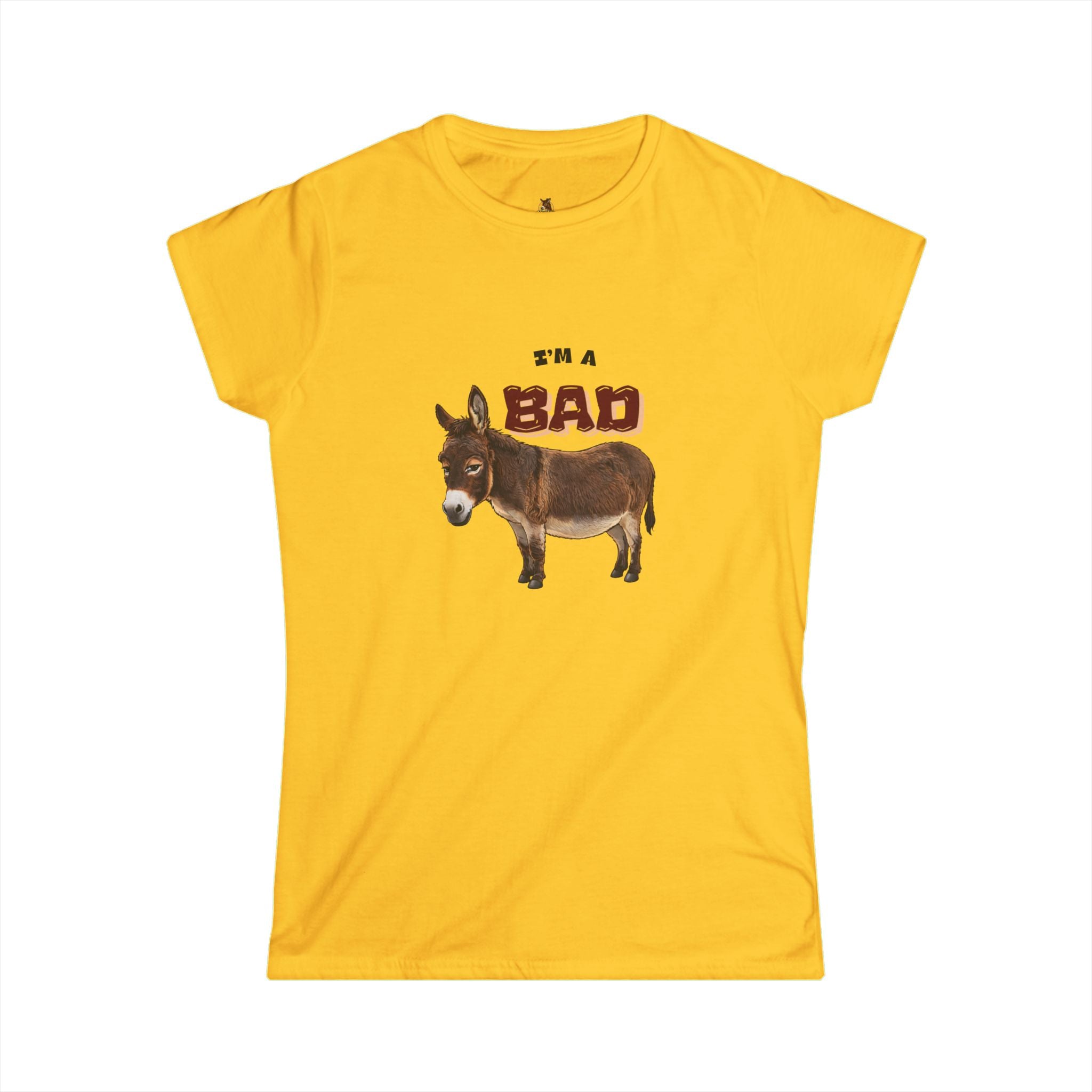 I'm a Bad Donkey Women's Tee — Funny Farm Animal Graphic Shirt