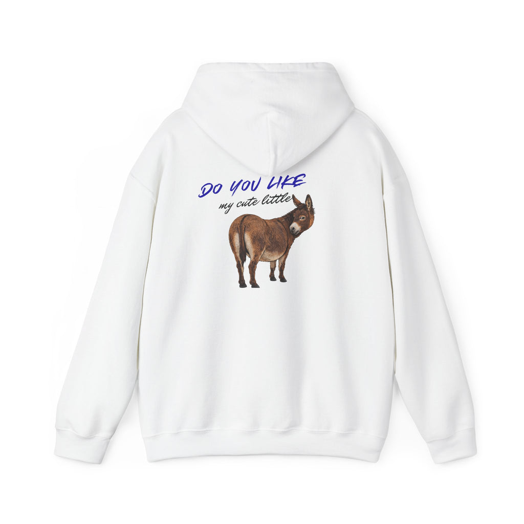 Hoodie — 'Do You Like My Cute Little?' Donkey Graphic Pullover