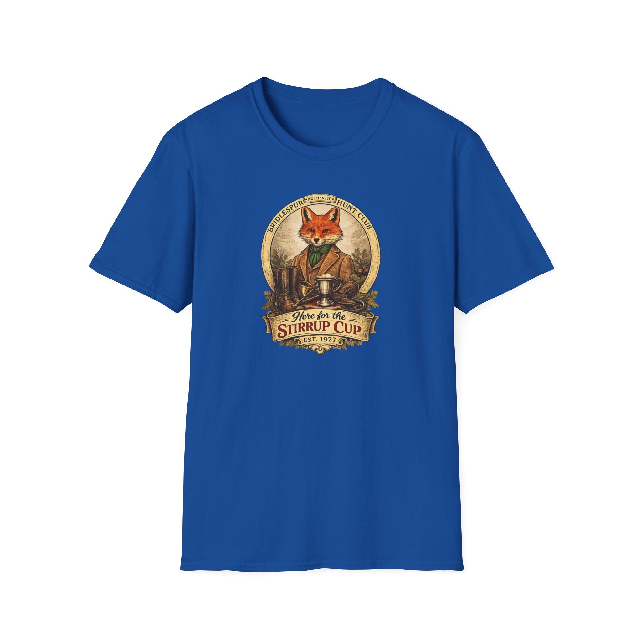 T-Shirt — "Stirrup Cup" Rustic Fox Tee