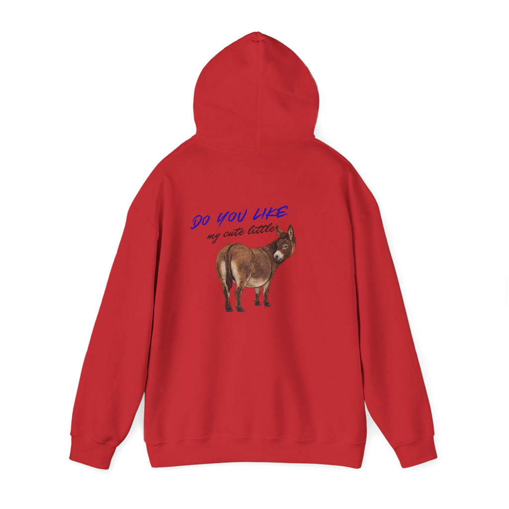 Hoodie — 'Do You Like My Cute Little?' Donkey Graphic Pullover