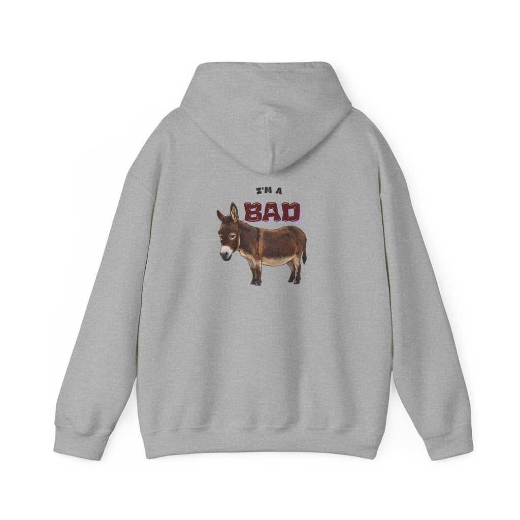 Bad Donkey Hoodie — Cute Donkey Graphic Pullover
