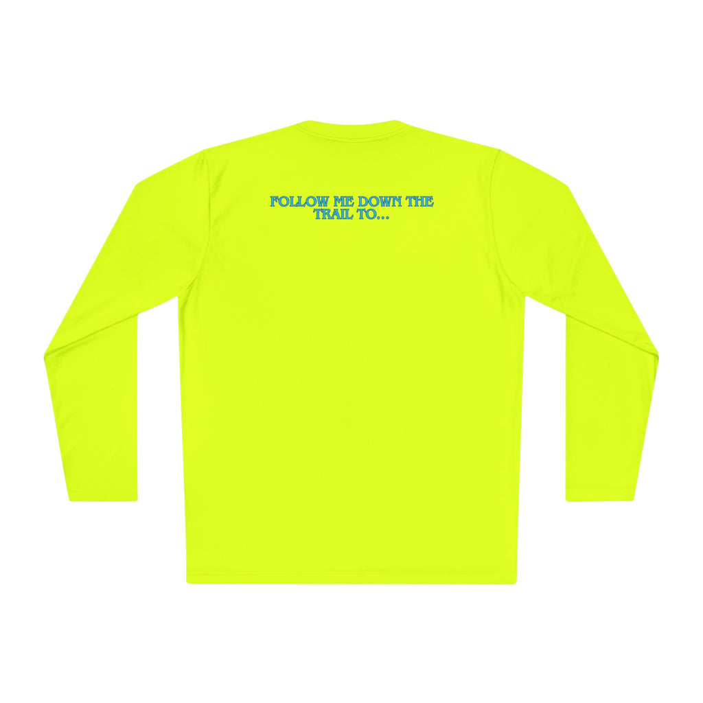 Long Sleeve Tee —Rusty Daisy Ranch logo front & "Follow me down the trail to" on back