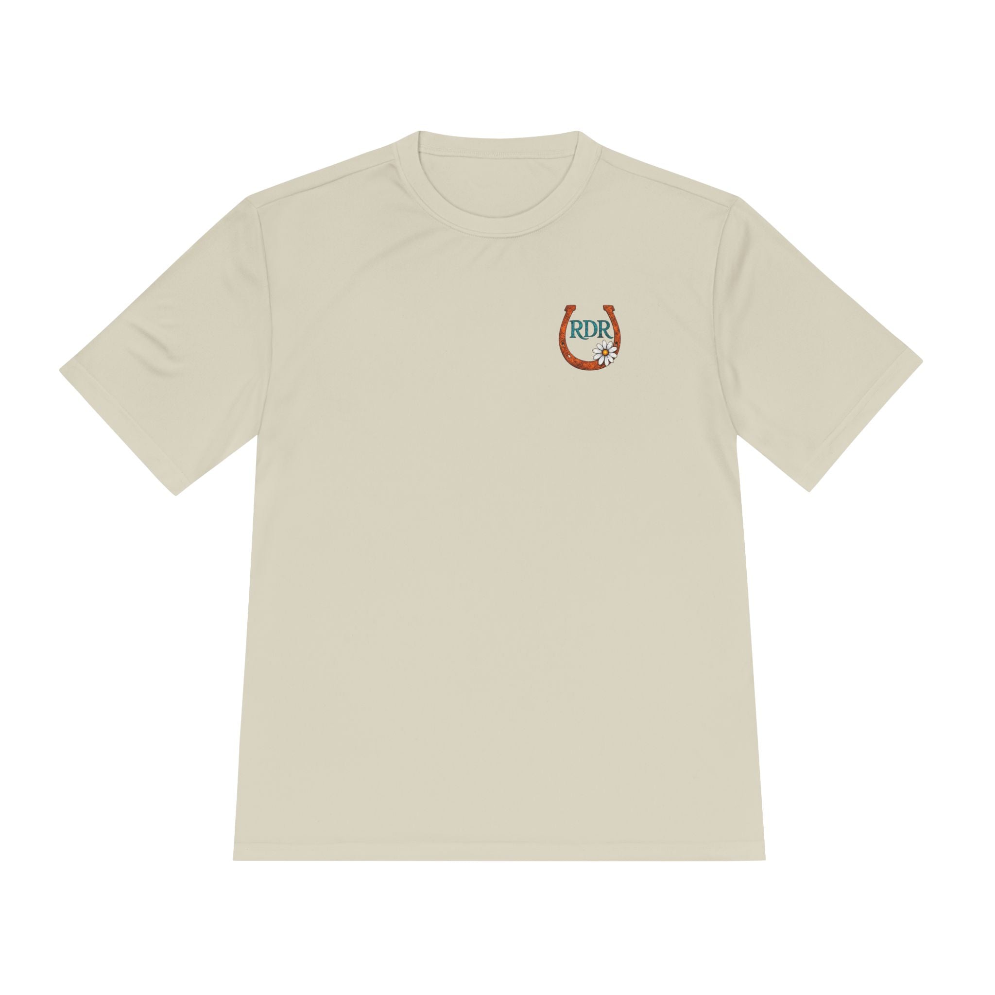 Moisture‑Wicking Shirt- RDR logo front & Rusty Daisy Ranch logo on back