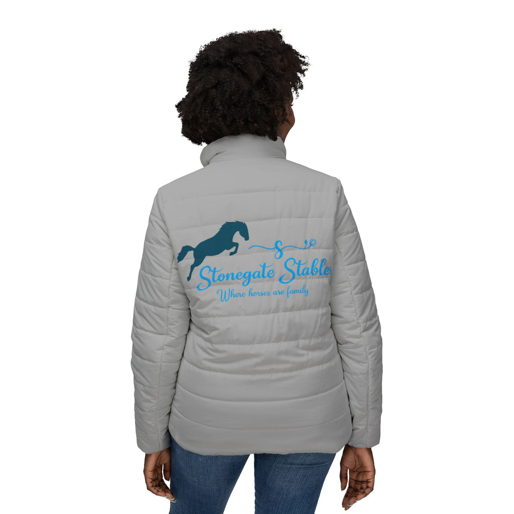Puffer Jacket - Stonegate Stables Logo