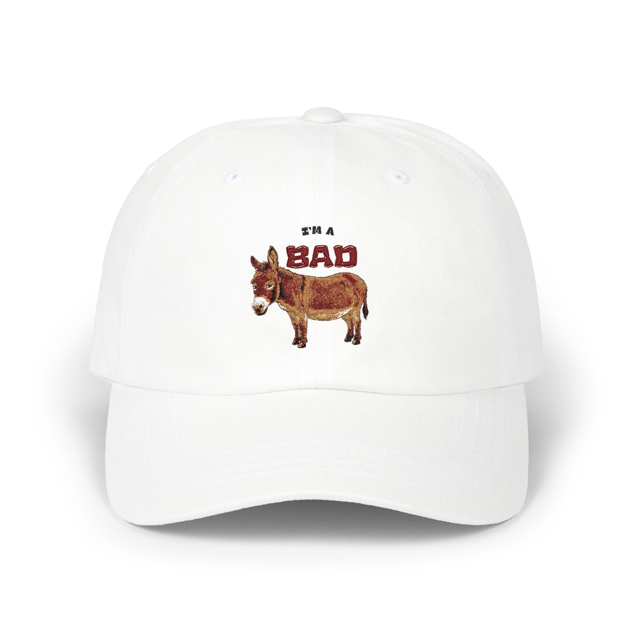 Dad Cap — "Bad" Donkey Embroidered Classic Hat