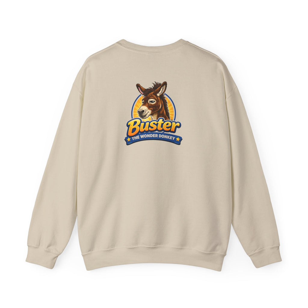 Buster the wonder donkey Logo Crewneck Sweatshirt