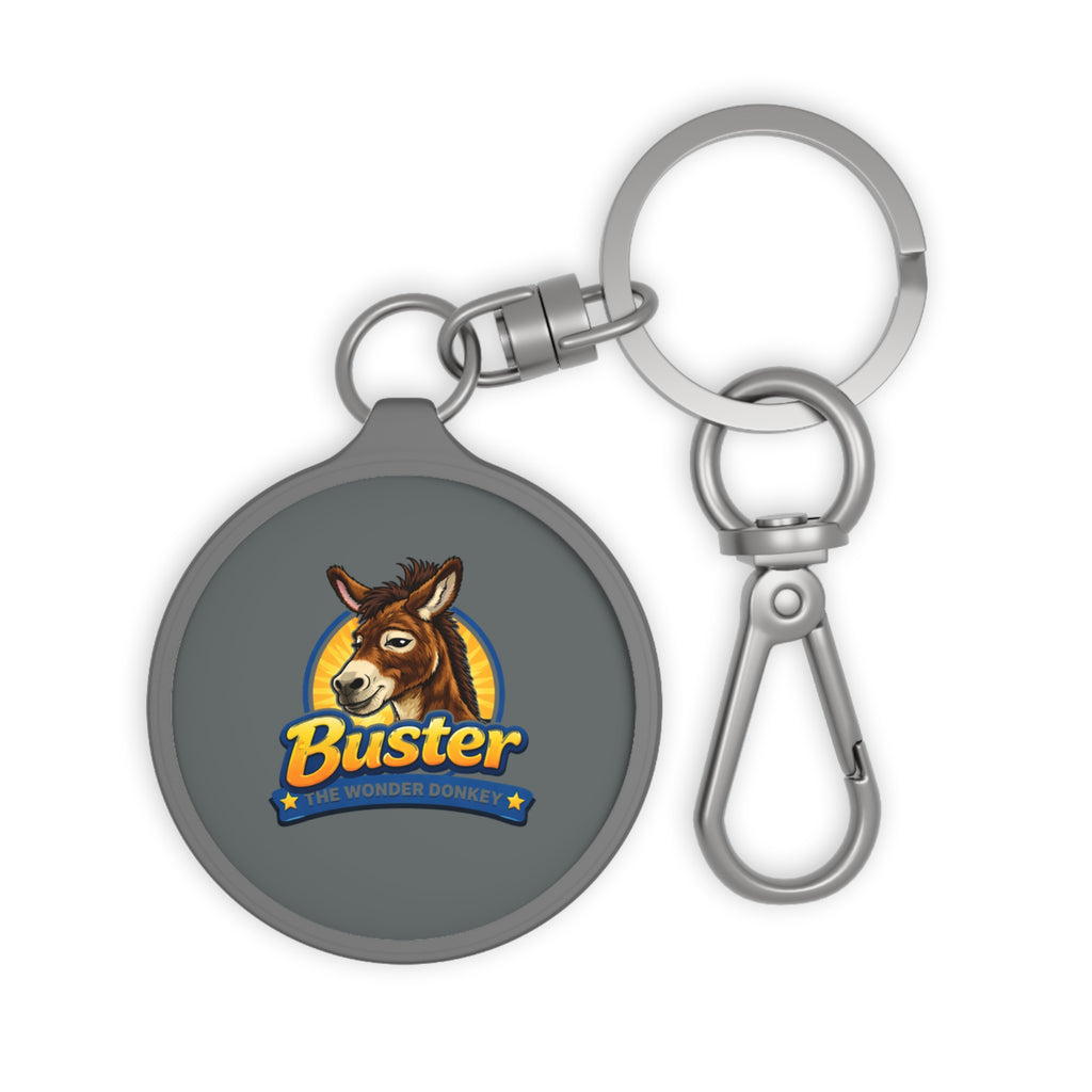 Donkey Keyring Tag — 'Buster the Wonder Donkey' Metal Keychain