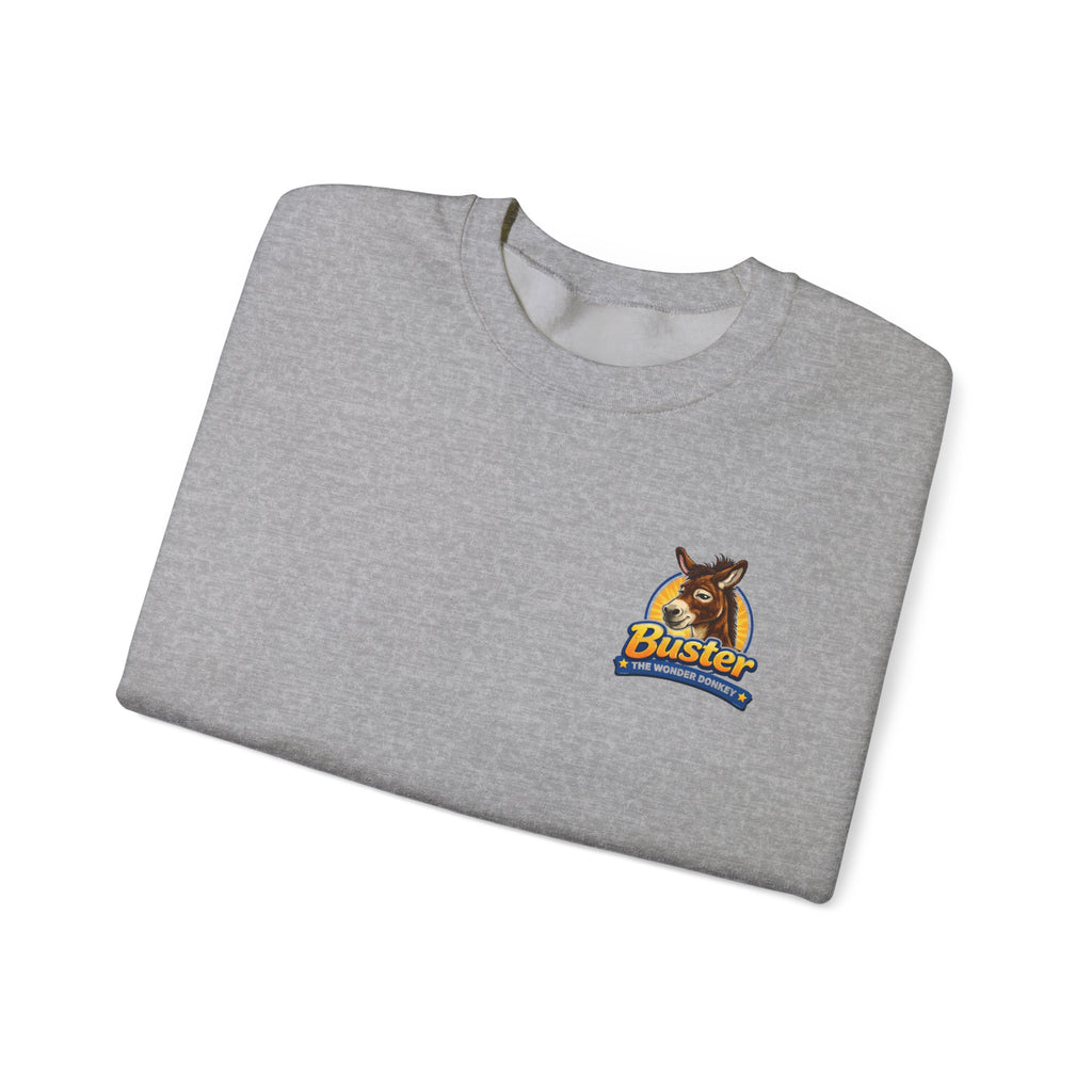 Buster the wonder donkey Logo Crewneck Sweatshirt