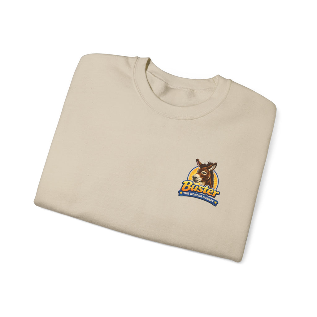 Buster the wonder donkey Logo Crewneck Sweatshirt