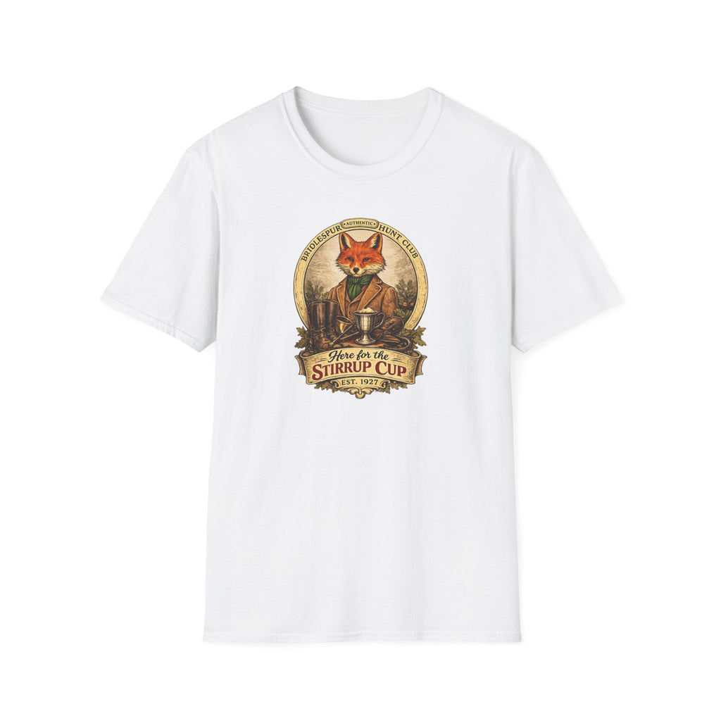 T-Shirt — "Stirrup Cup" Rustic Fox Tee