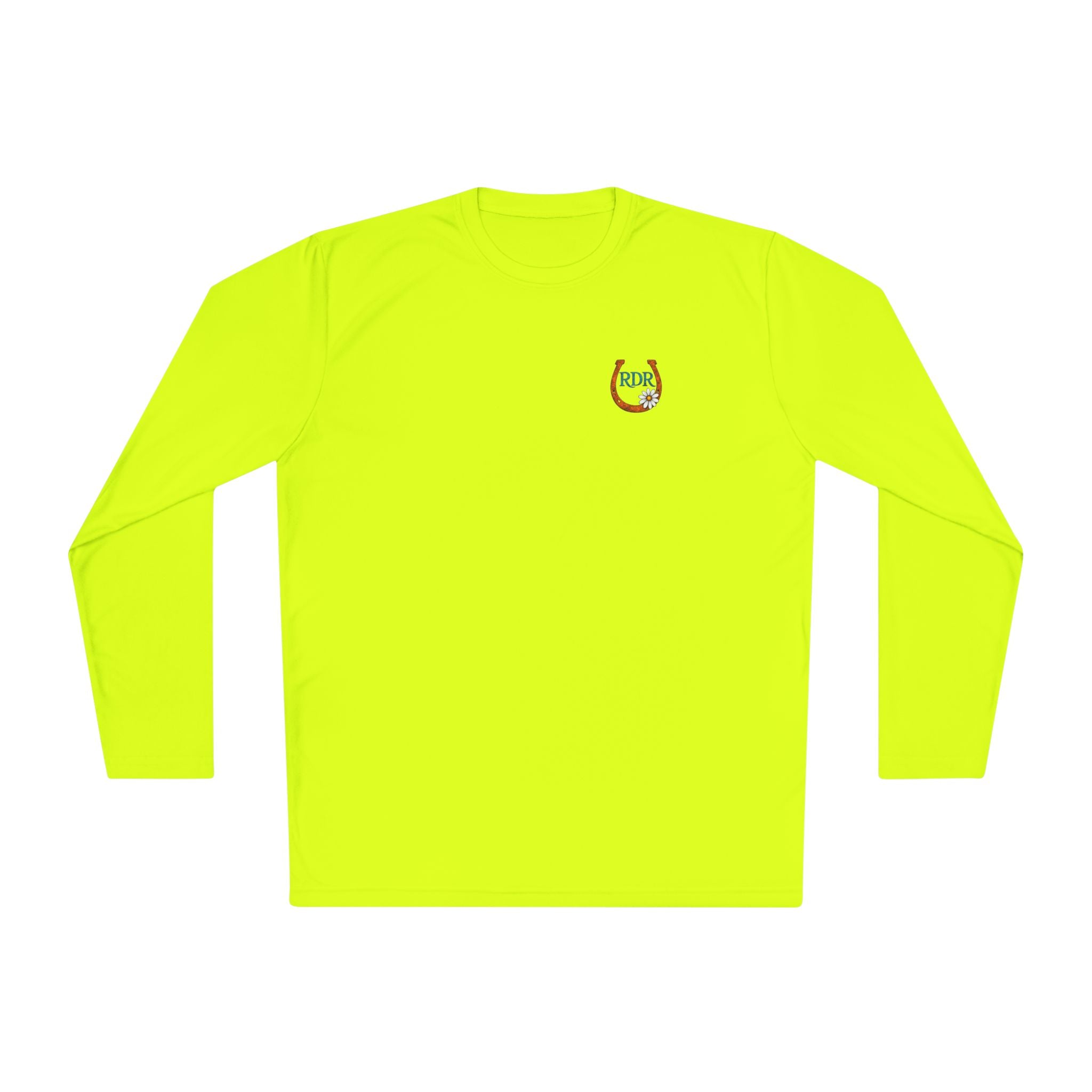 Long Sleeve Tee — RDR logo front & Rusty Daisy Ranch logo & "Follow me down the trail to" back
