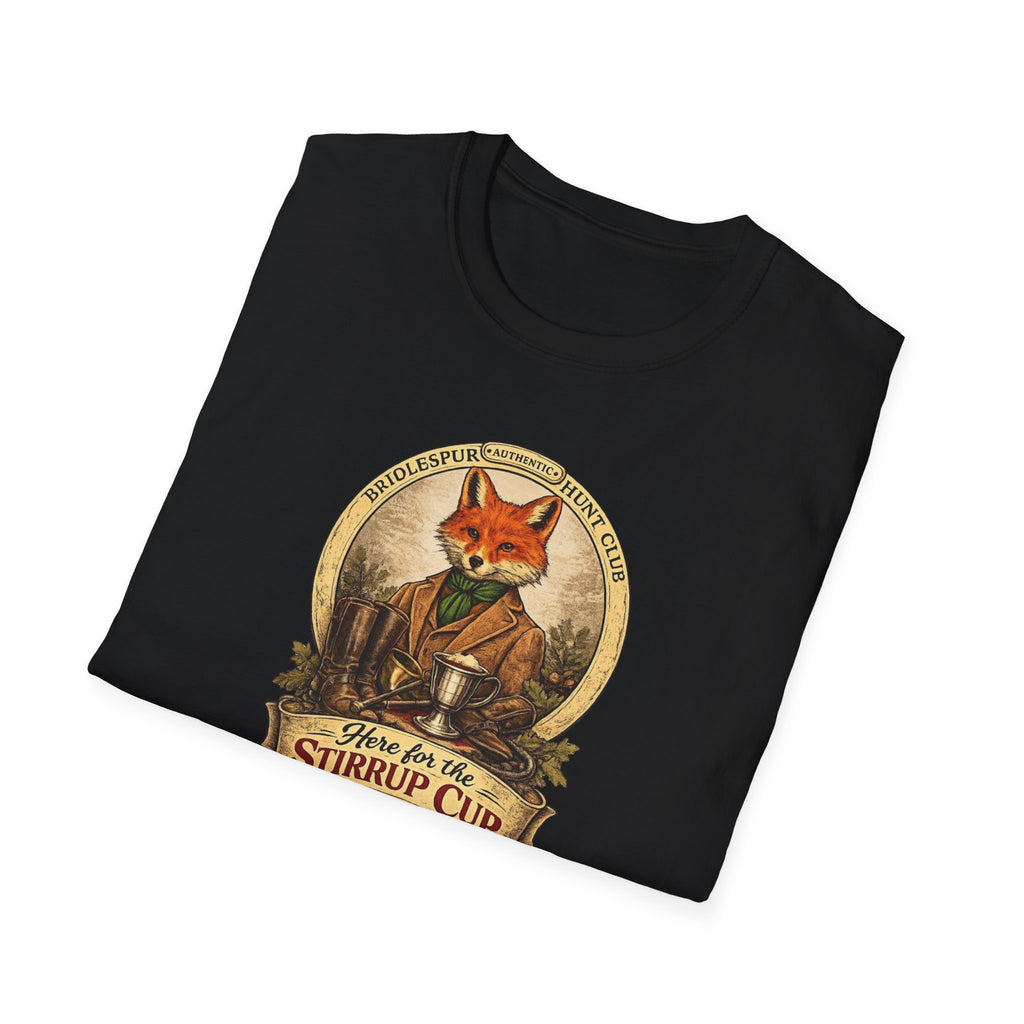 T-Shirt — "Stirrup Cup" Rustic Fox Tee