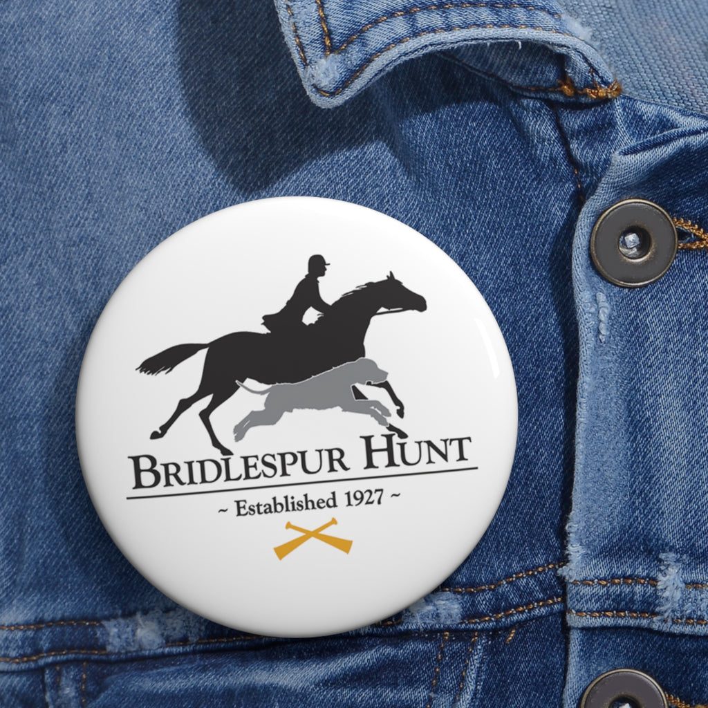Bridlespur Hunt Logo Pin Button — Equestrian Club Badge (Established 1927)