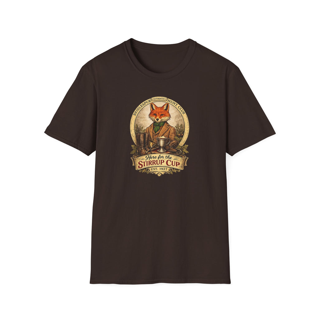 T-Shirt — "Stirrup Cup" Rustic Fox Tee