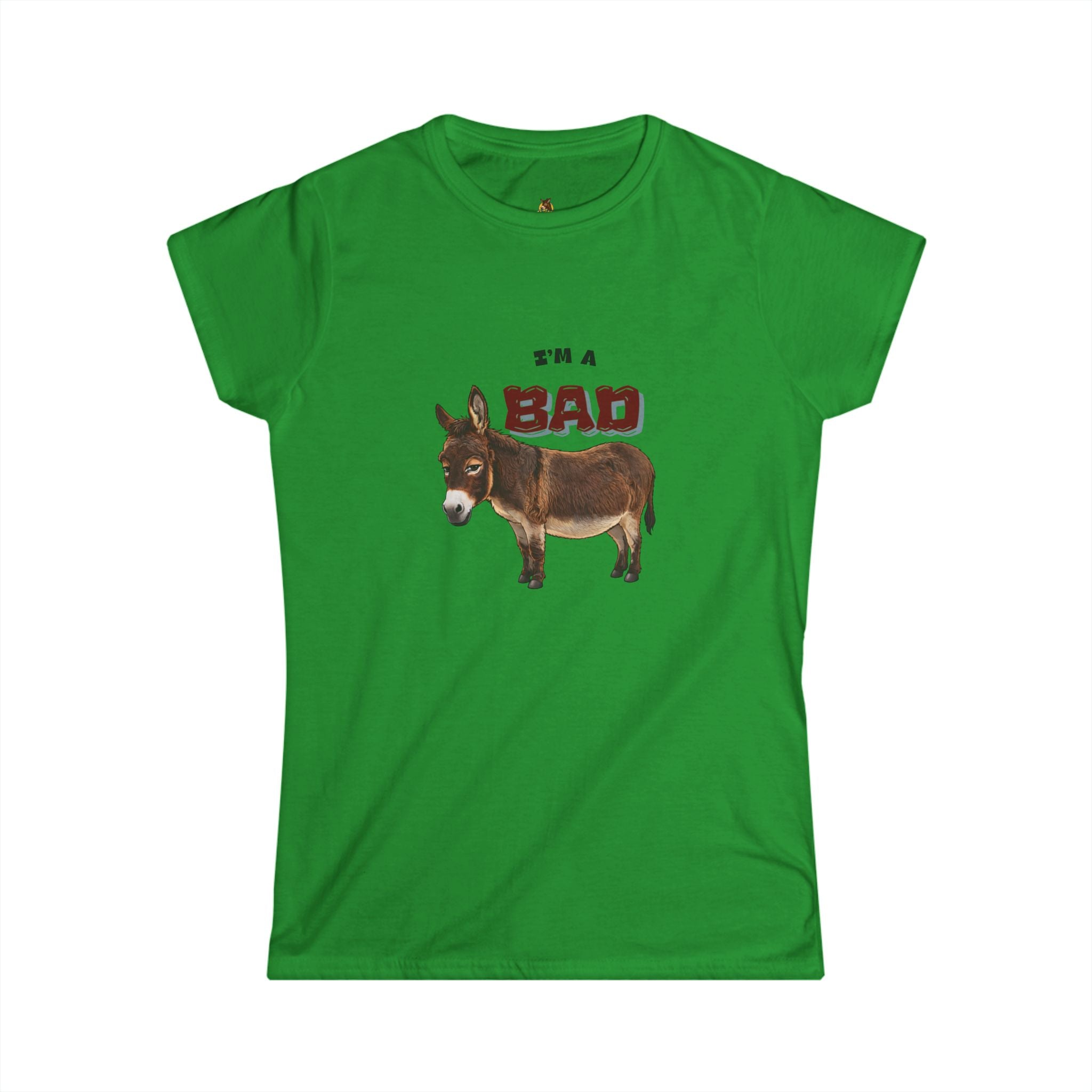 I'm a Bad Donkey Women's Tee — Funny Farm Animal Graphic Shirt