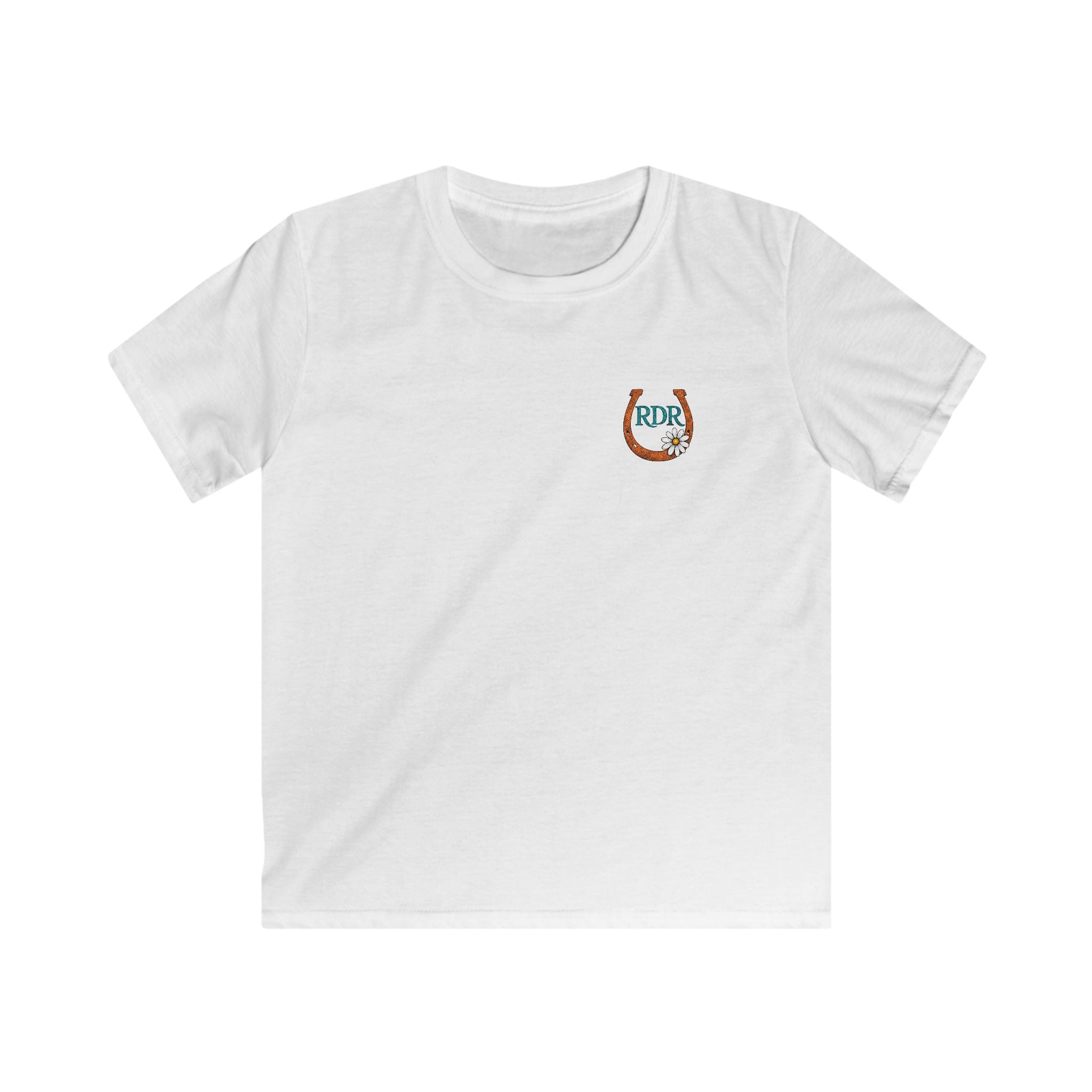 Kids Tee — RDR logo front & Follow me down the trail to with logo on back