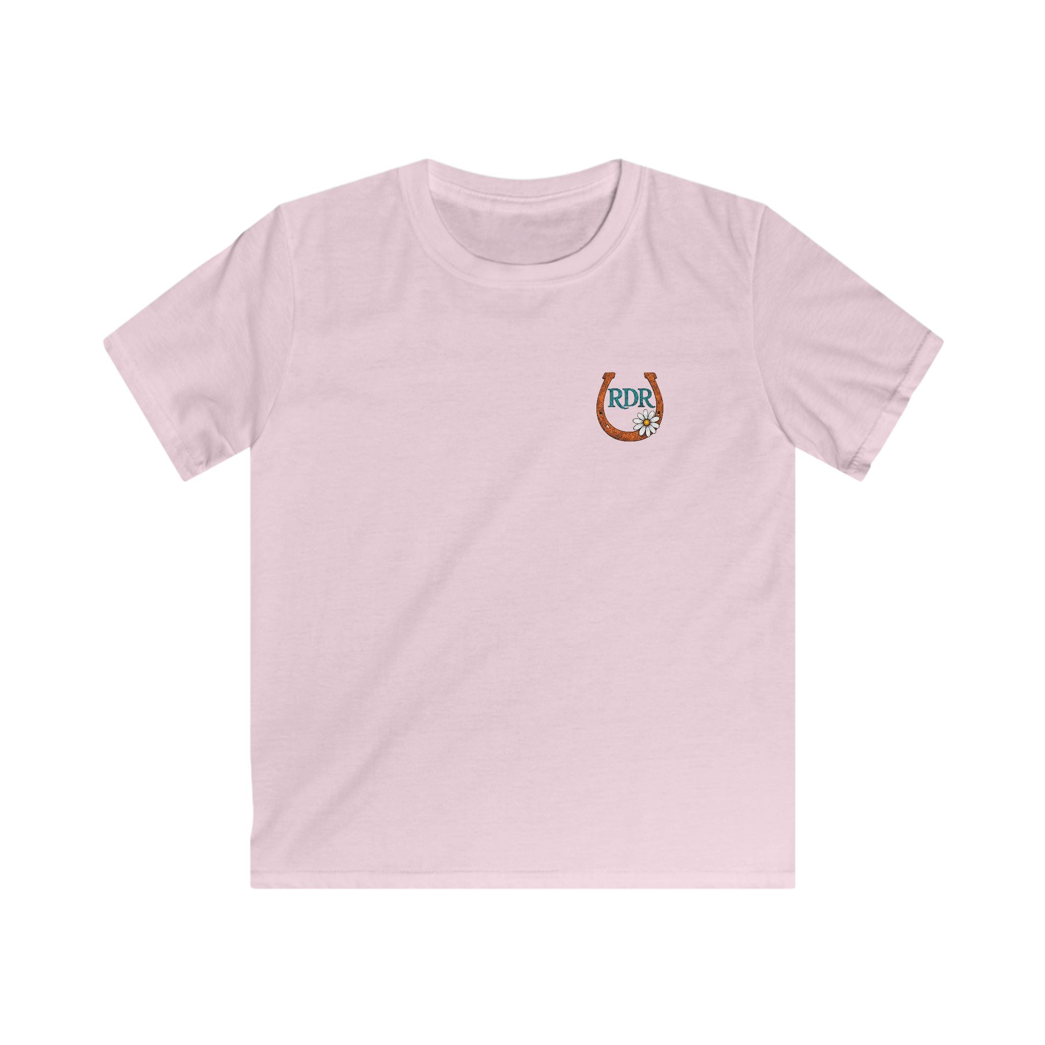 Kids Tee — RDR logo front & Follow me down the trail to with logo on back