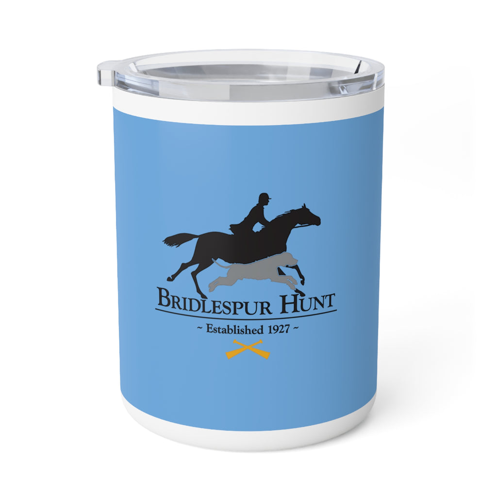 Horse Jumping Insulated Coffee Mug — Bridlespur Hunt Logo (10 oz)