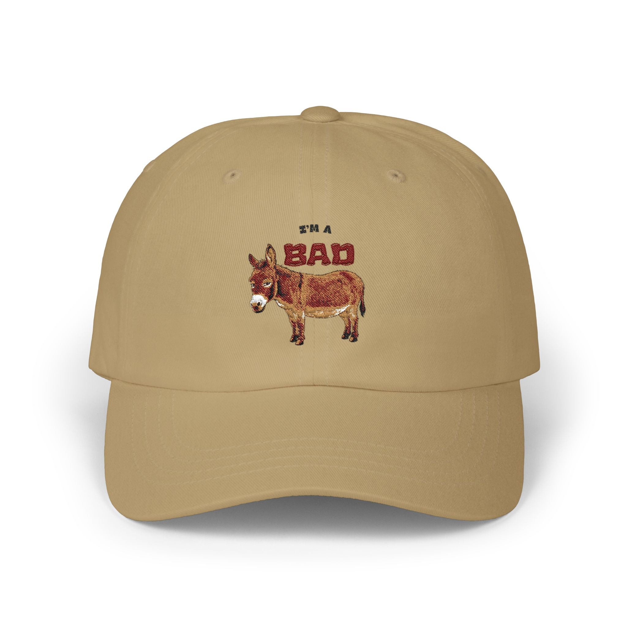 Dad Cap — "Bad" Donkey Embroidered Classic Hat