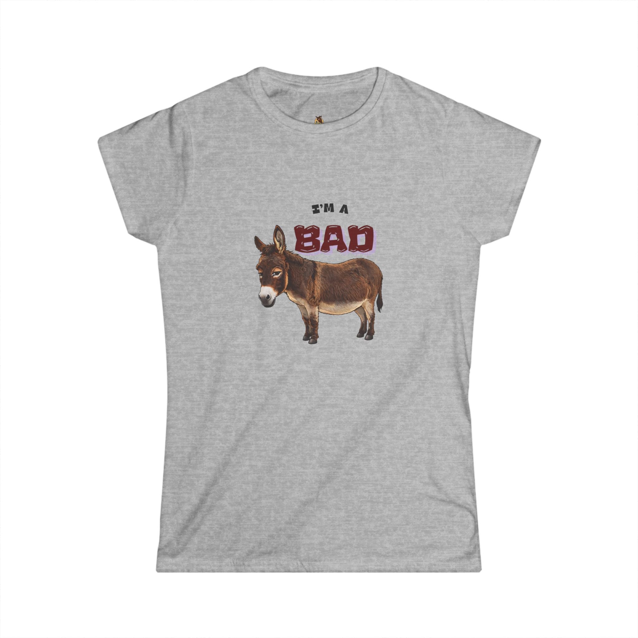 I'm a Bad Donkey Women's Tee — Funny Farm Animal Graphic Shirt
