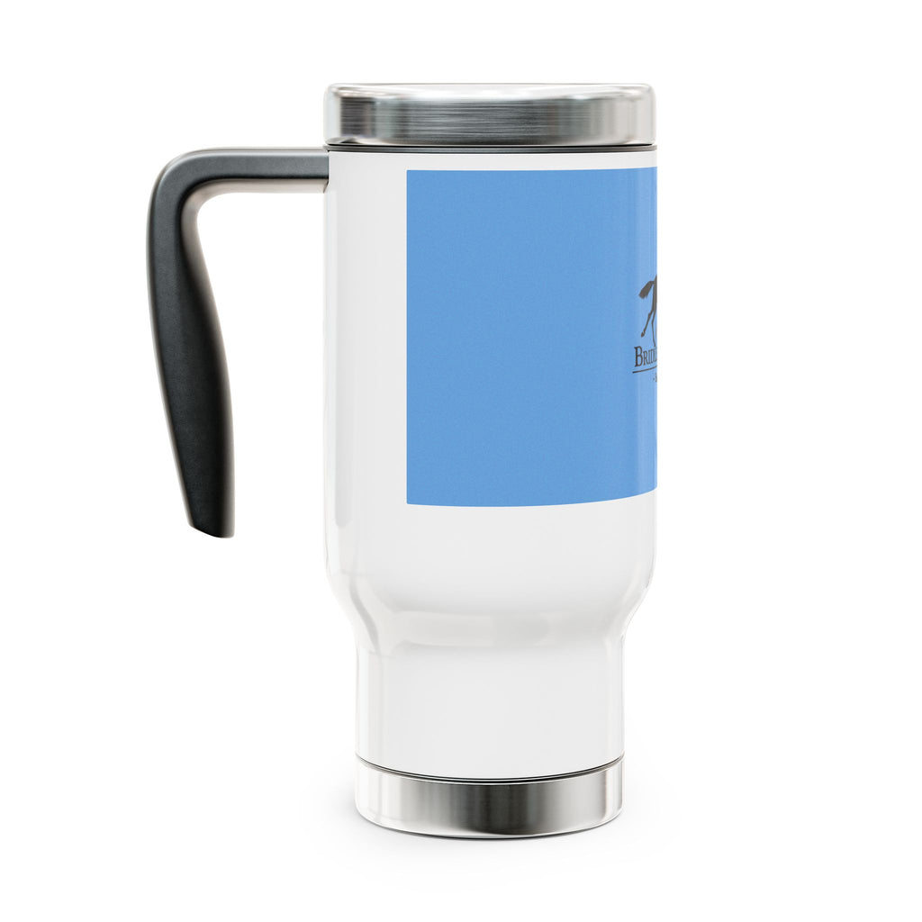 Bridlespur Hunt Stainless Steel Travel Mug — 14oz Insulated Handle Tumbler