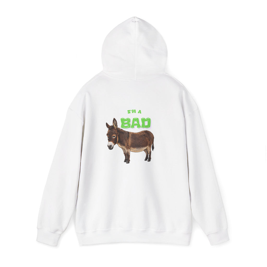 Bad Donkey Hoodie – Funny Donkey Lime Green Graphic Sweatshirt
