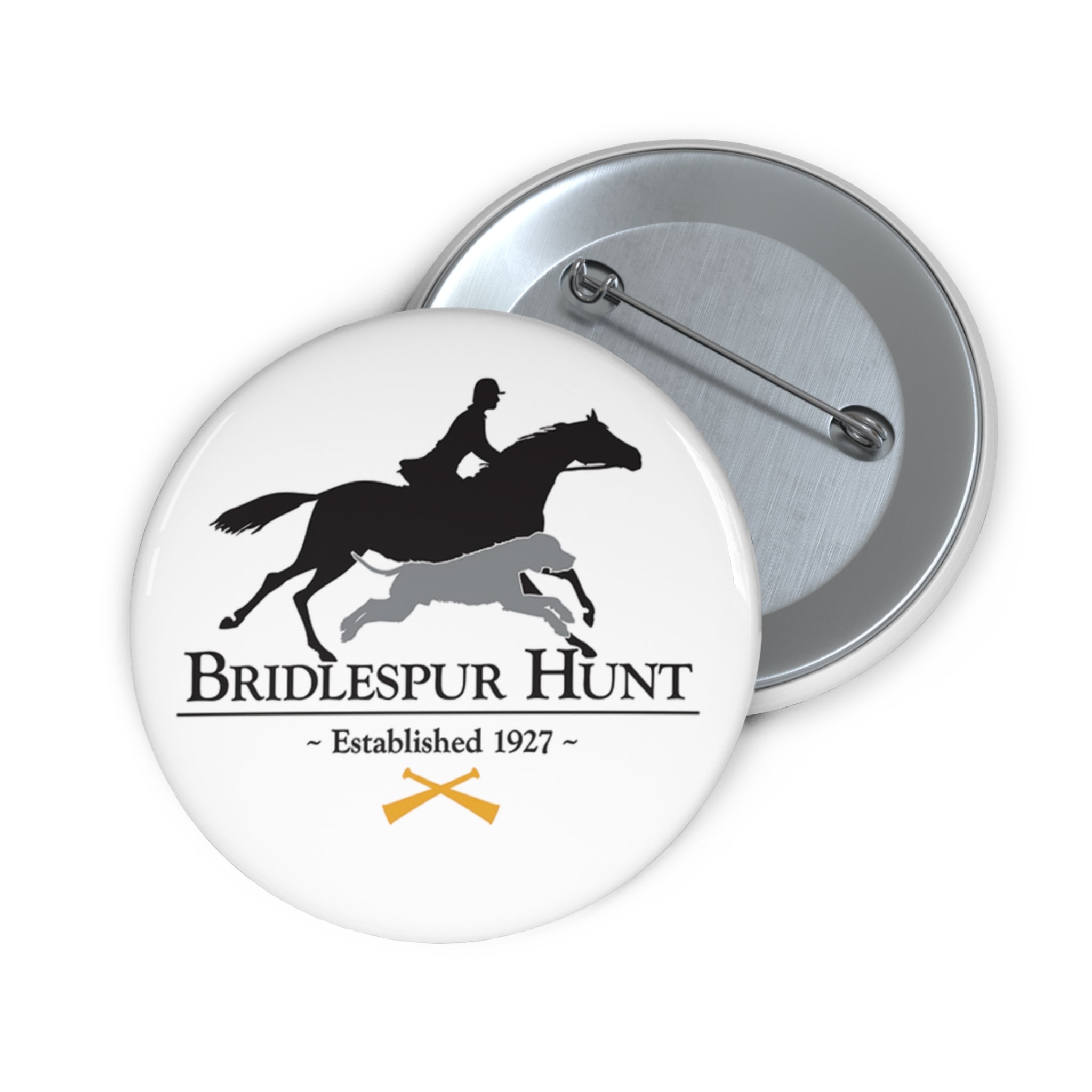 Bridlespur Hunt Logo Pin Button — Equestrian Club Badge (Established 1927)