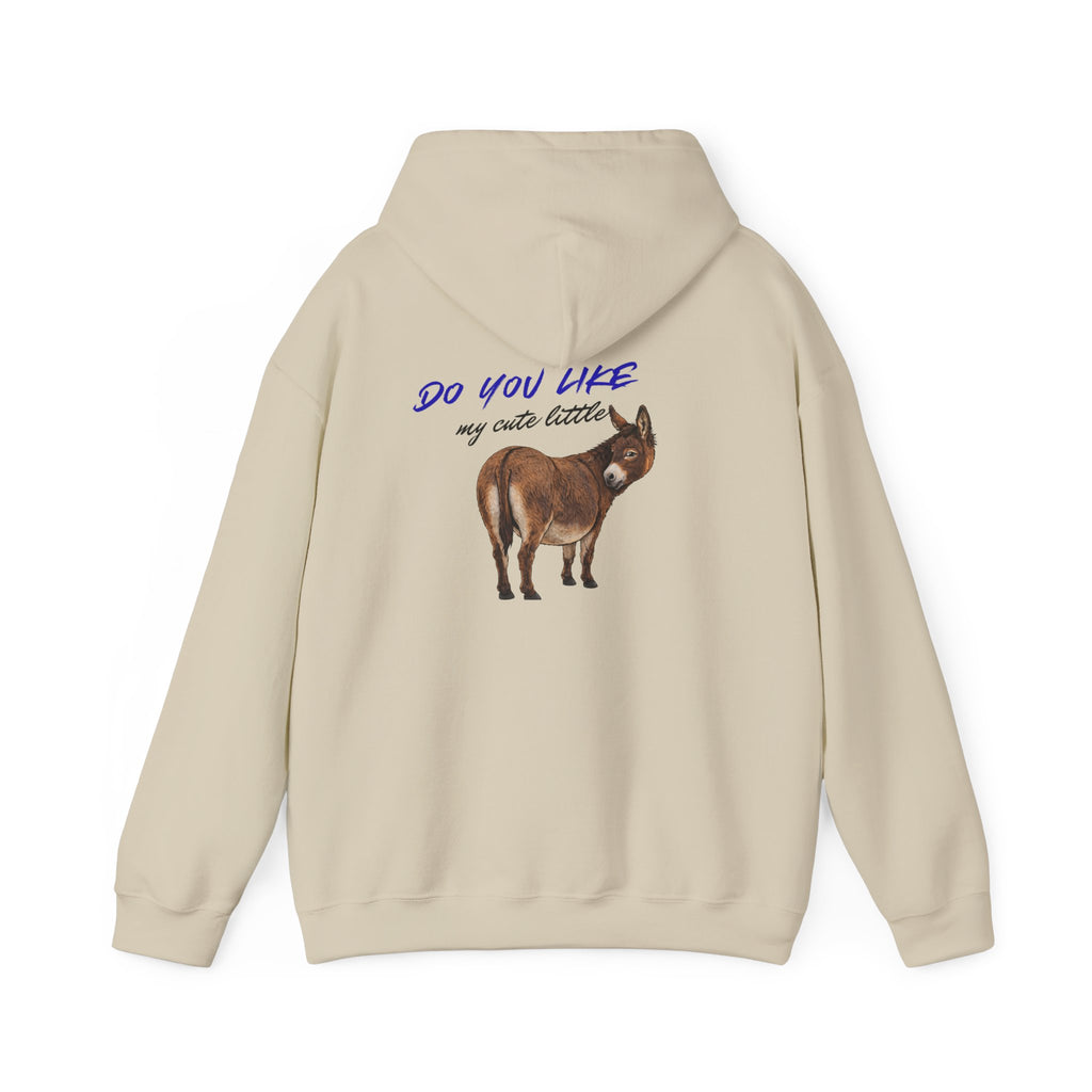 Hoodie — 'Do You Like My Cute Little?' Donkey Graphic Pullover