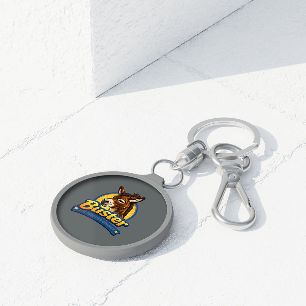 Donkey Keyring Tag — 'Buster the Wonder Donkey' Metal Keychain