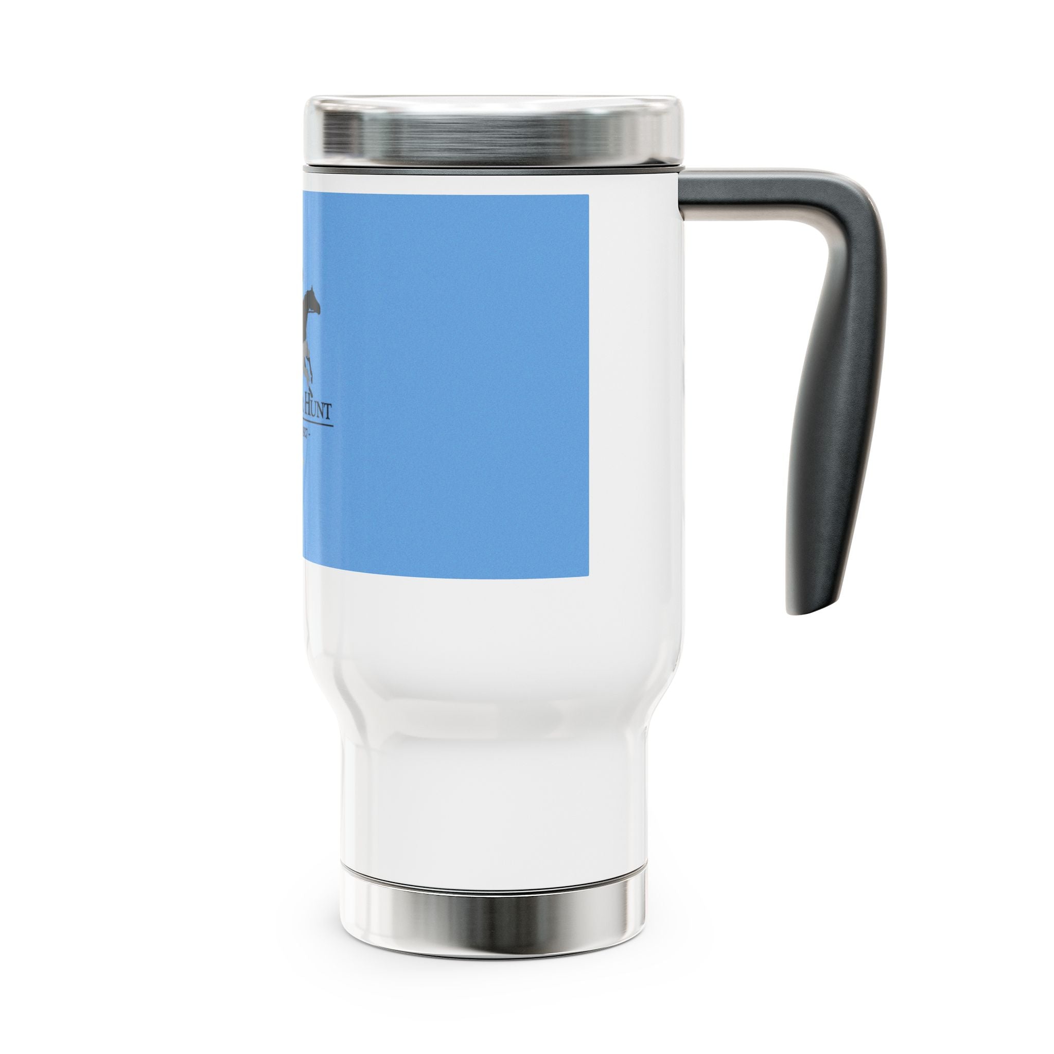 Bridlespur Hunt Stainless Steel Travel Mug — 14oz Insulated Handle Tumbler