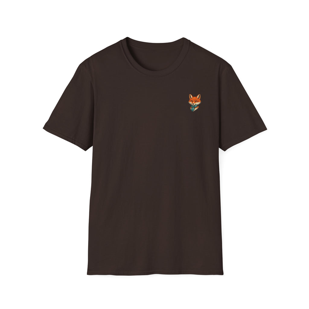 Fox Crest T-Shirt — Vintage Gentleman Fox Back Print
