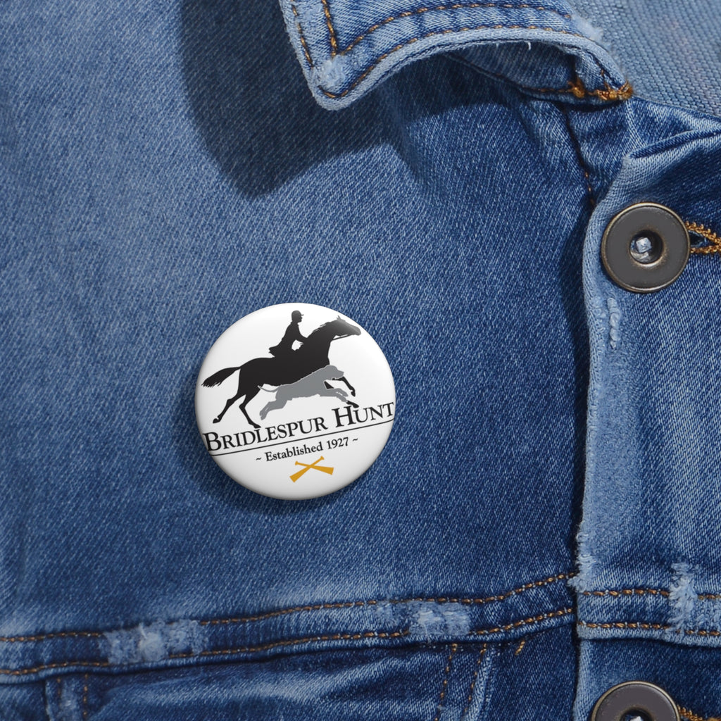 Bridlespur Hunt Logo Pin Button — Equestrian Club Badge (Established 1927)