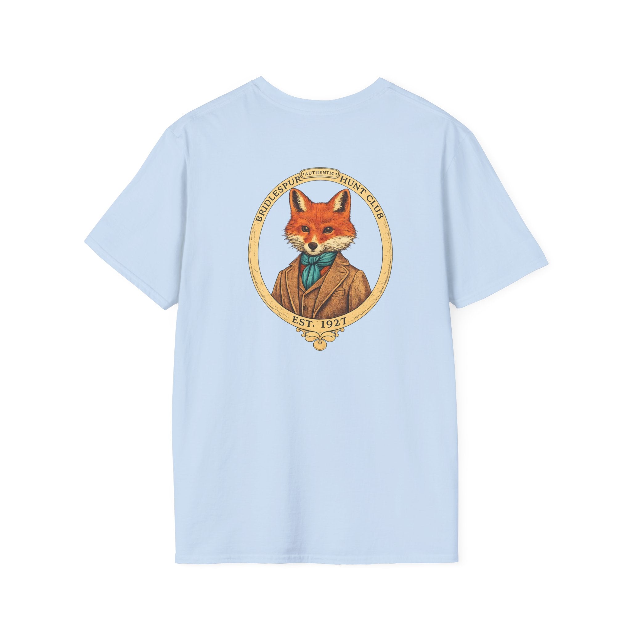 Fox Crest T-Shirt — Vintage Gentleman Fox Back Print