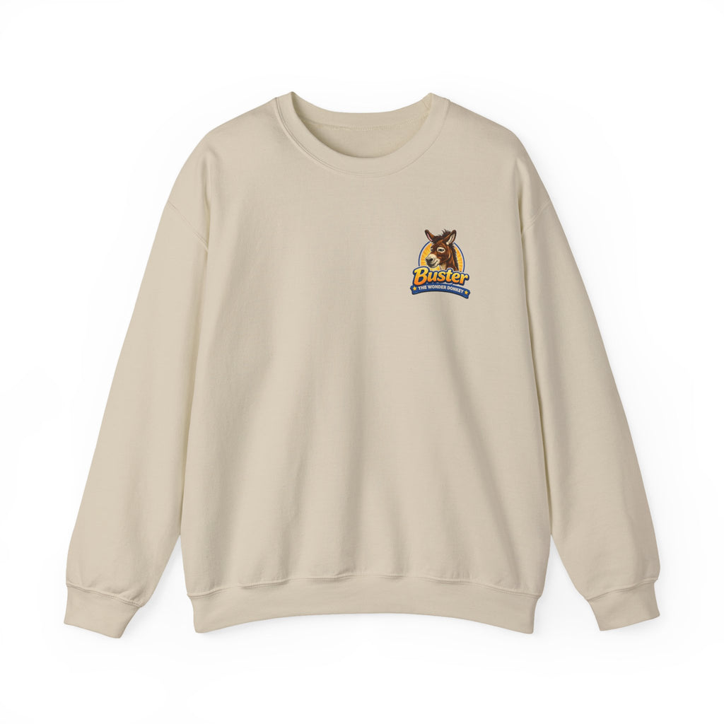 Buster the wonder donkey Logo Crewneck Sweatshirt