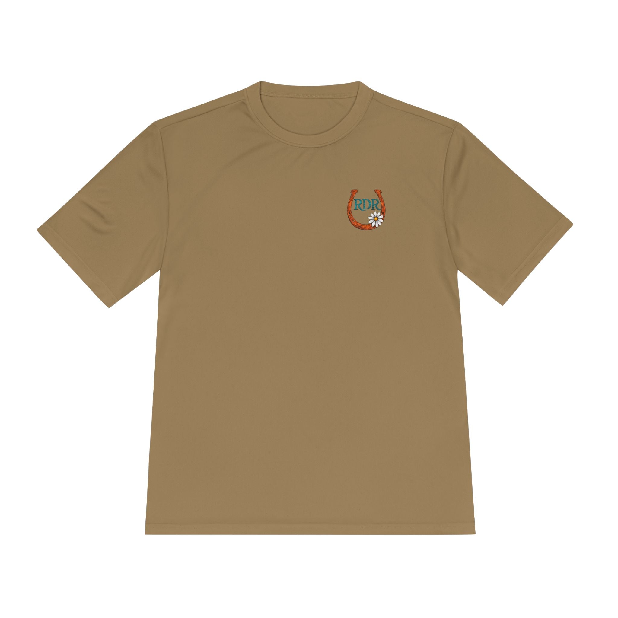 Moisture‑Wicking Shirt- RDR logo front & Rusty Daisy Ranch logo on back