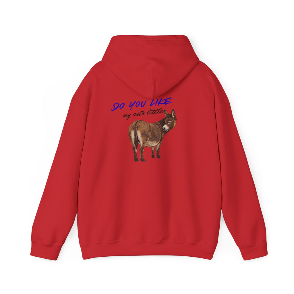Hoodie — 'Do You Like My Cute Little?' Donkey Graphic Pullover