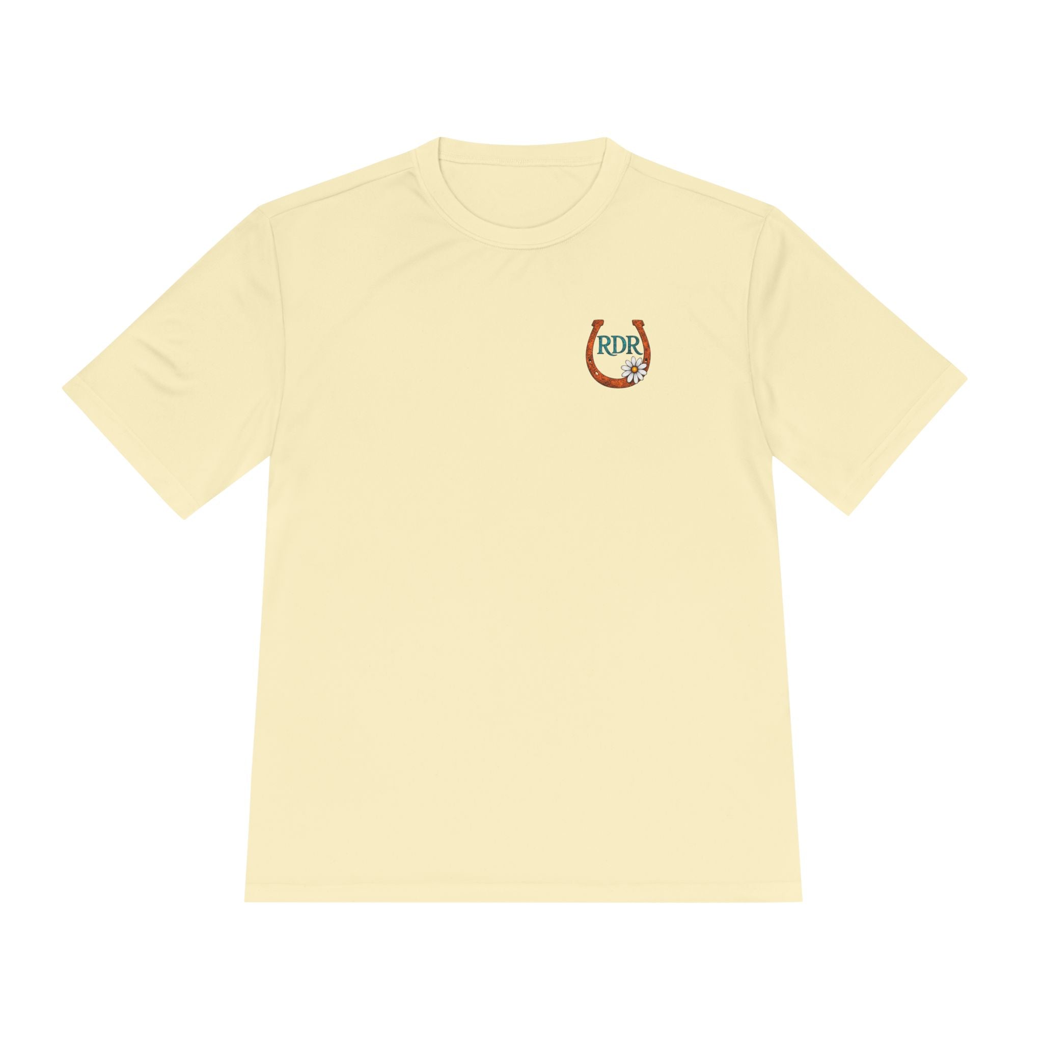 Moisture‑Wicking Shirt- RDR logo front & Rusty Daisy Ranch logo on back